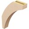 Ekena Millwork 3-inch W x 14-inch D x 18-inch H Thorton Rough Cedar Woodgrain TimberThane Knee Brace, Primed BRCUR03X14X18THRRCPR - alternate 5